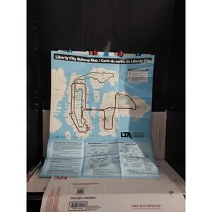 Grand Theft Auto Liberty City 2 Sided Subway City Poster & Map Rockstar - T6#200